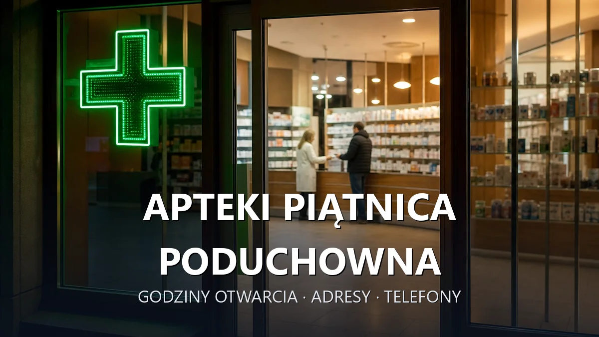 Apteki Piątnica Poduchowna, gmina Piątnica, powiat łomżyński - adresy, telefony, godziny otwarcia
