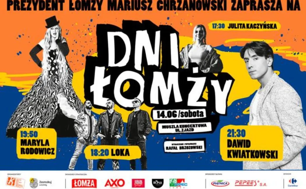 Dni Łomży 2025  muzyczna uczta i pokoleniowe spotkania z okazji 607-lecia miasta