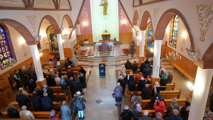 Prawosławne nabożeństwo wielkanocne w Łomży