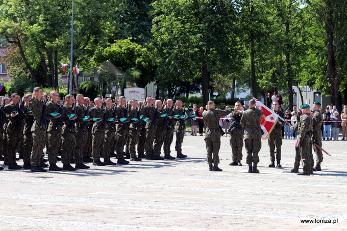 Wojskowa przysięga w Łomży