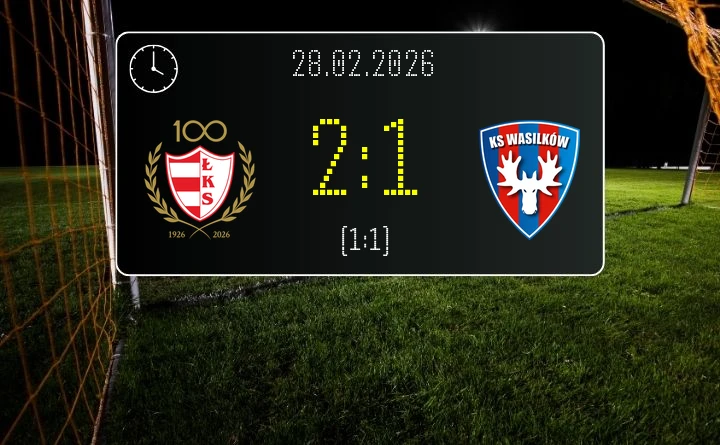 [PIŁKA NOŻNA] ŁKS Łomża – KS Wasilków 2:1 – zwycięstwo gospodarzy w Betclic 3. Liga Grupa 1 (Grupa I)