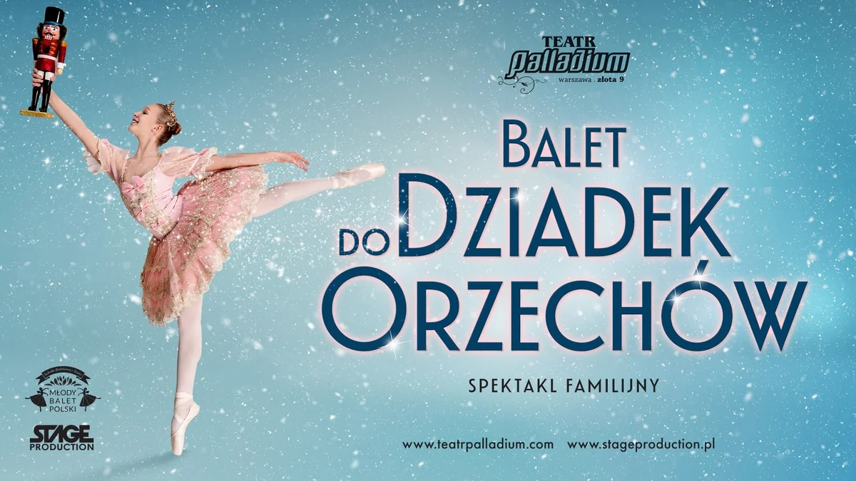Grafika promocyjna wydarzenia Balet Dziadek do Orzechów w Łomży