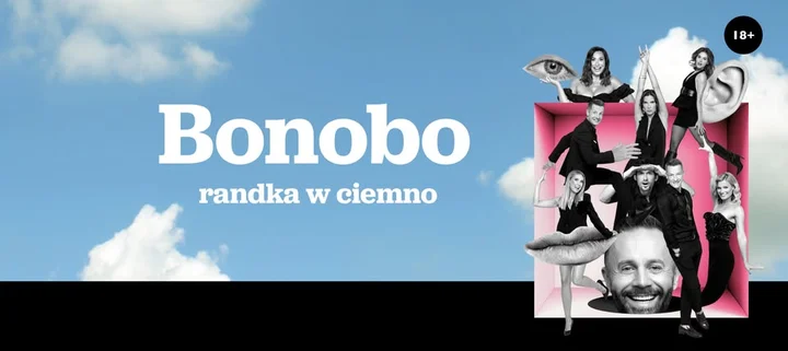 Grafika promocyjna wydarzenia Bonobo – randka w ciemno w Łomży