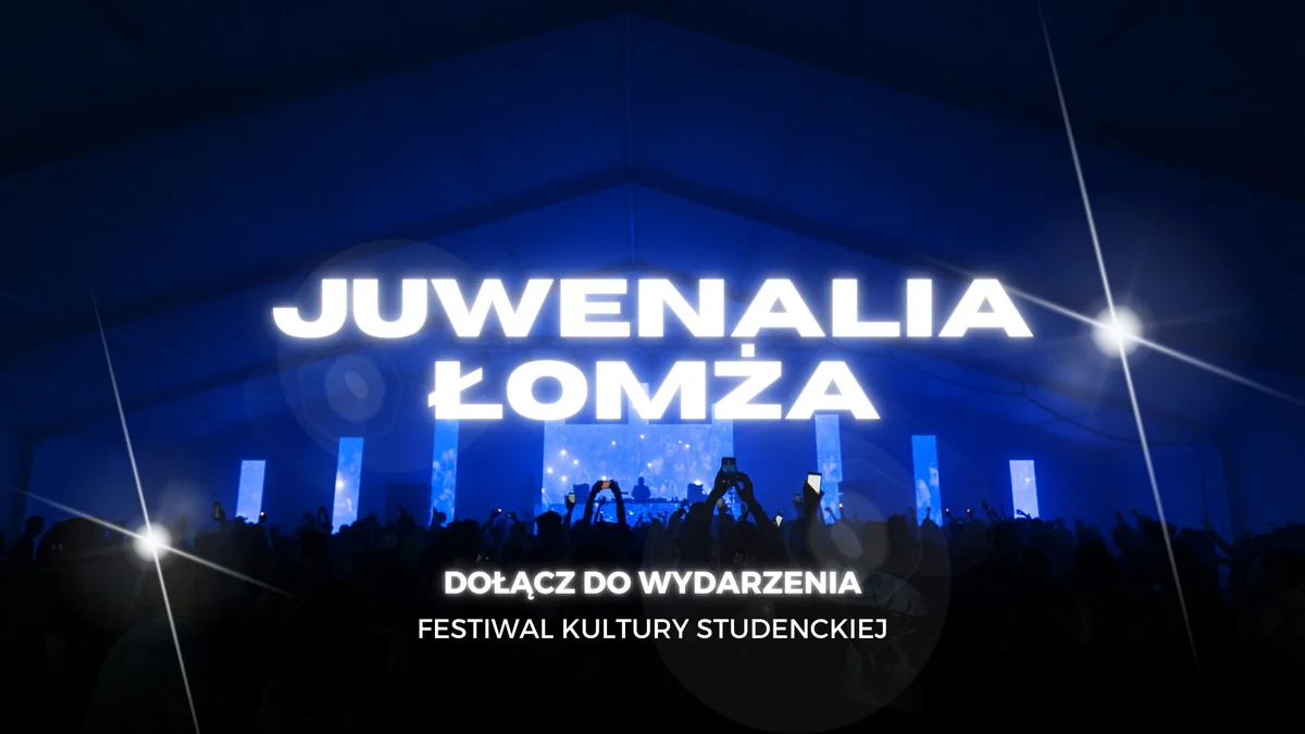 Grafika promocyjna wydarzenia Festiwal Studencki w Łomży maj 2026
