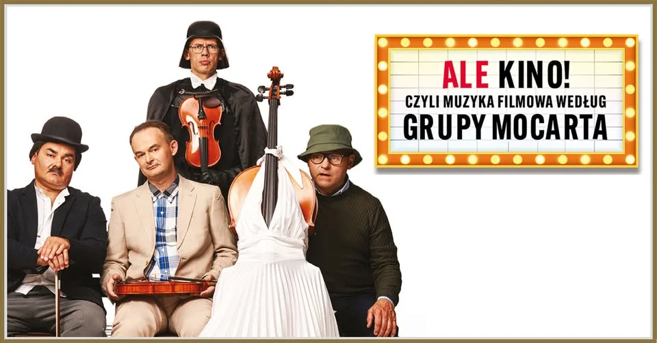 Grafika promocyjna wydarzenia Grupa MoCarta „Ale kino” w Łomży