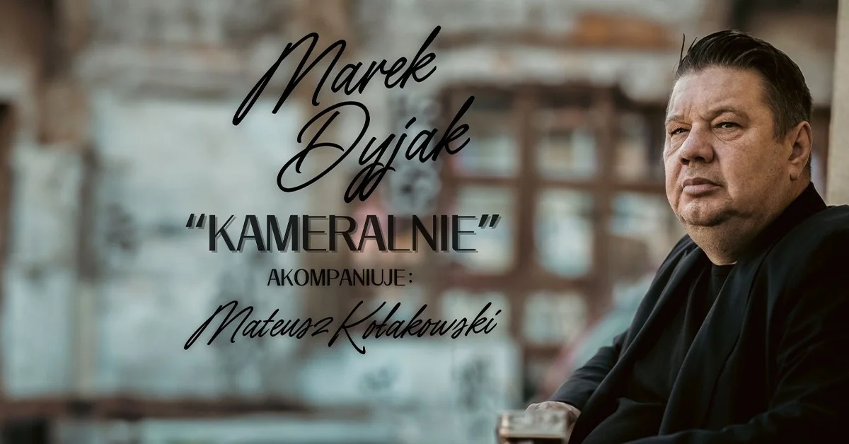 Grafika promocyjna wydarzenia Marek Dyjak w Łomży – koncert kameralny z nowym repertuarem