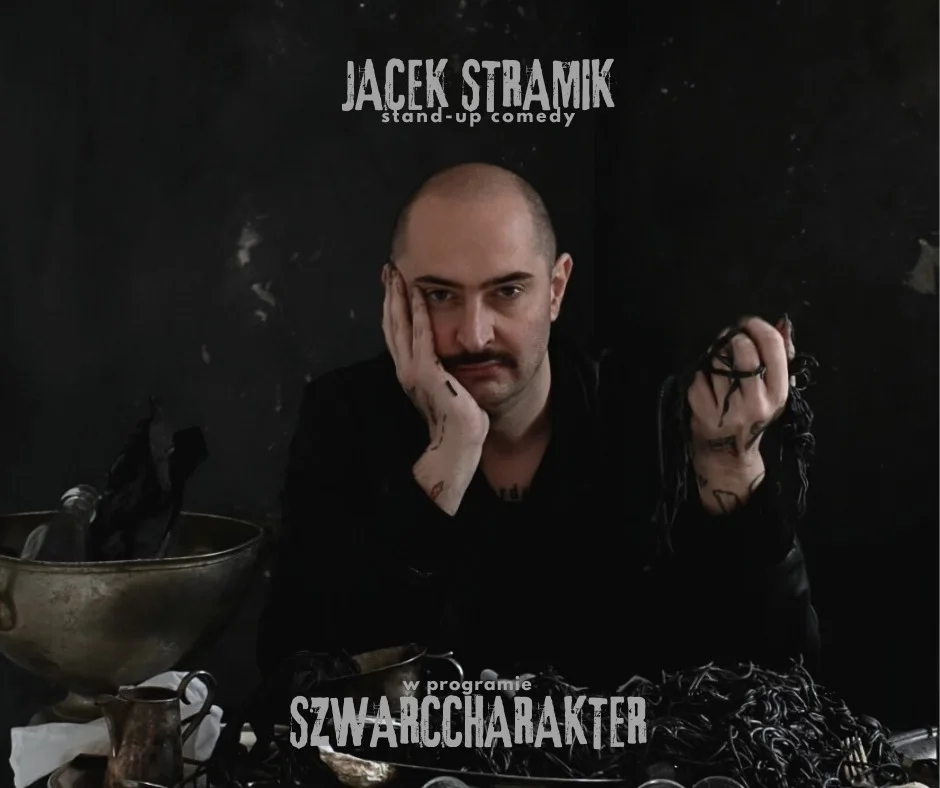 Grafika promocyjna wydarzenia Stand-up Jacka Stramika w Łomży – komediowy wieczór 29 września