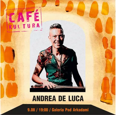 Grafika promocyjna wydarzenia Andrea de Luca / blues na Cafe Kultura 2026