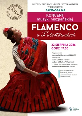 Grafika promocyjna wydarzenia Flamenco u Lutosławskich