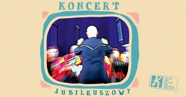 Grafika promocyjna wydarzenia Koncert Jubileuszowy Łomżyńskiej Orkiestry Dętej z okazji 50-lecia pracy twórczej Waldemara Borusiewicza