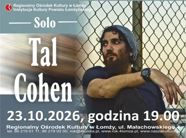 Grafika promocyjna wydarzenia Koncert ROK: Tal Cohen Solo