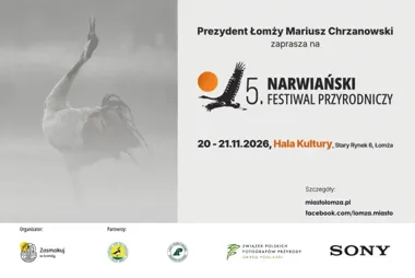 Grafika promocyjna wydarzenia V Narwiański Festiwal Przyrodniczy