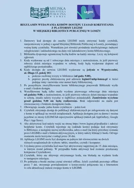 We wrześniu Łomża znów rozdaje kody Legimi - książki czekają online