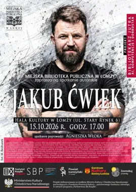 Jakub Ćwiek w Łomży - od fantastyki po kryminalne zaułki