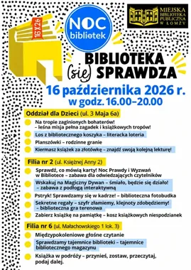 Łomżyńska biblioteka po zmroku pokaże, ile ma jeszcze do odkrycia