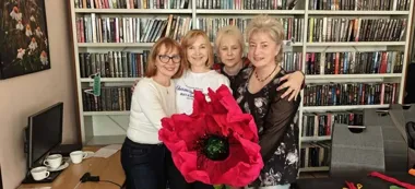 Kwiaty giganty i nowe pomysły - bibliotekarki z Łomży spotkały się w Kolnie
