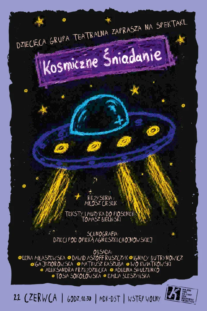 Kosmiczne Śniadanie w Łomży - dziecięca premiera, która odpali wyobraźnię
