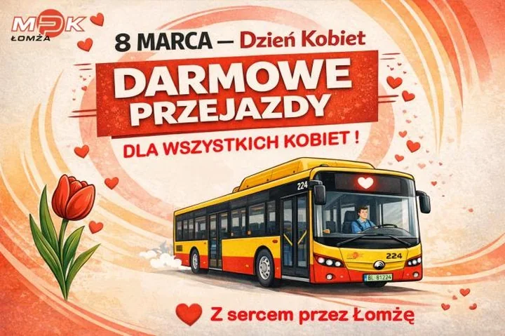 Dzień Kobiet z darmowymi przejazdami autobusami MPK dla Pań