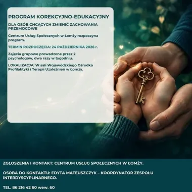 Dwa razy w tygodniu i praca nad złością. Nowy program w Łomży