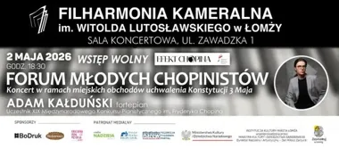 Adam Kałduński zagra w Łomży. Chopin wróci do filharmonii w świątecznym rytmie