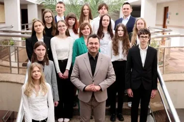 Łomżyńscy olimpijczycy z I LO odebrali gratulacje za rok pełen sukcesów