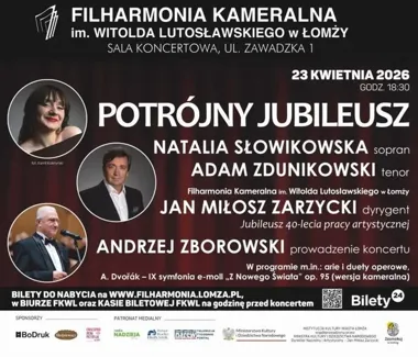 Dvořák, arie i czterdziestolecie dyrektora w łomżyńskiej filharmonii