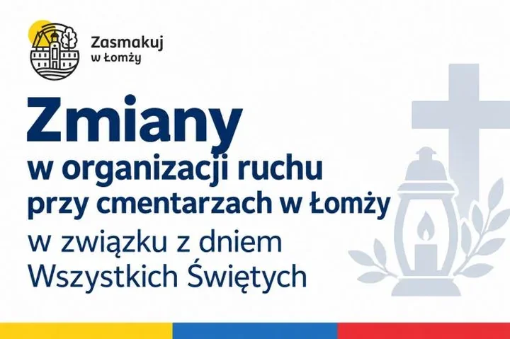 Przy cmentarzach w Łomży zmieni się ruch. Kierowcy stracą część pasów
