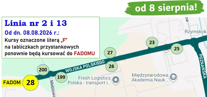 Autobusy MPK Łomża wracają na Fadom. Zmiana obejmie dwie linie