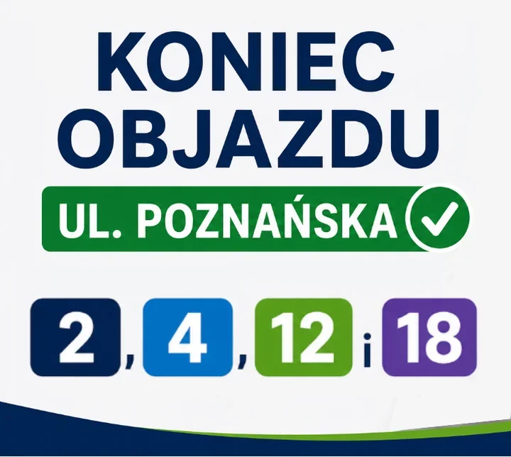 Przejazd przy Poznańskiej znów otwarty. Autobusy wracają na stałe trasy