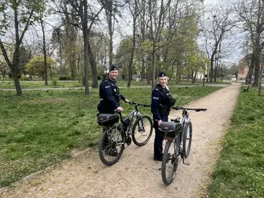 Po zimowej przerwie policjanci wrócili na rowerach na łomżyńskie ulice