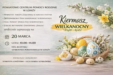 Rękodzieło i świąteczny nastrój – kiermasz Wielkanocny w holu starostwa powiatowego