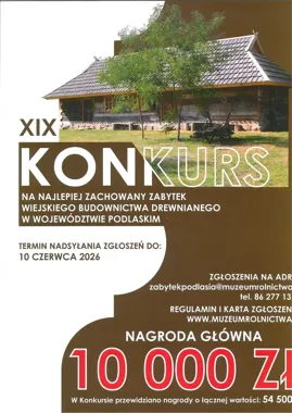 Stare drewniane domy z Podlasia znów mogą wygrać 10 tysięcy złotych