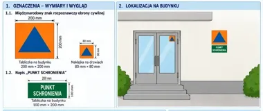 Punkt schronienia rozpoznasz po dwóch znakach. Nowe zasady już obowiązują