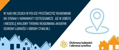 Alarm, komunikat i plecak ewakuacyjny - w weekend szkolenia w całej Polsce